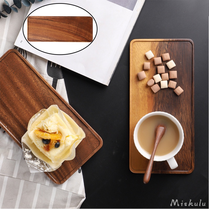 Khay Trà / Cà Phê / Sushi / Snack Hình Chữ Nhật Bằng Gỗ