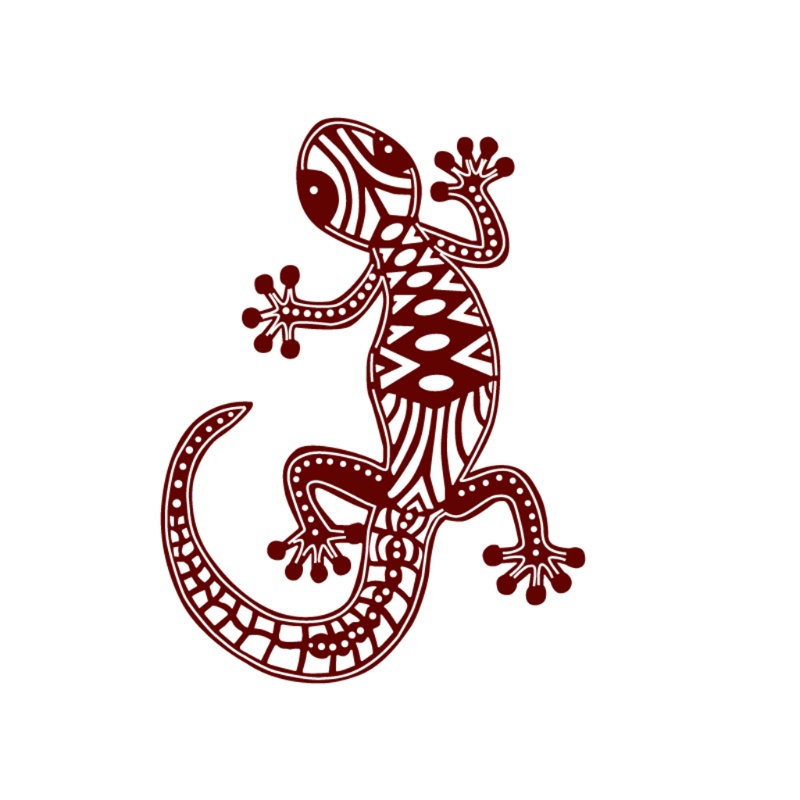 Khuôn Cắt Giấy Làm Từ Kim Loại Hình Tắc Kè Hoa Trang Trí Scrapbook