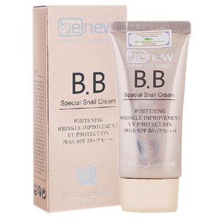 Kem trang điểm lót nền bb cao cấp benew special snail