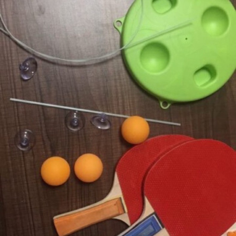 OTPF Bộ bóng bàn phản xạ cho bé vợt gỗ free tab - đồ chơi thể thao lắc lư tập tành phản xạ thấp con nít 28 MY