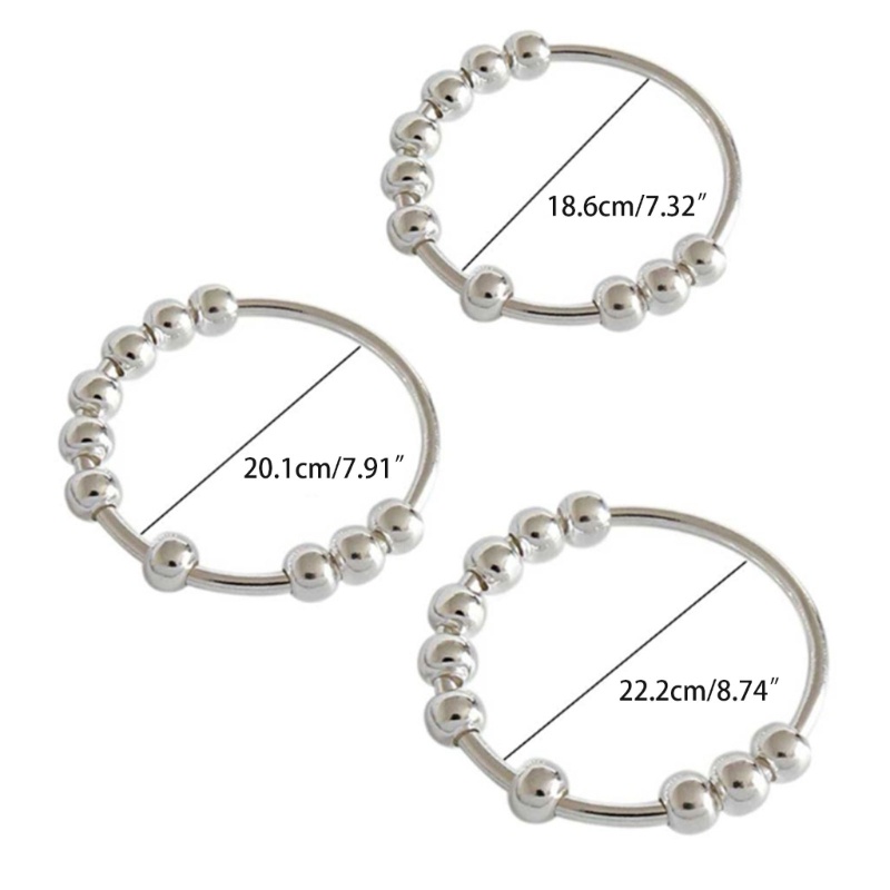 Nhẫn Bạc Đính Hạt Giảm Căng Thẳng Dành Cho Thanh Thiếu Niên