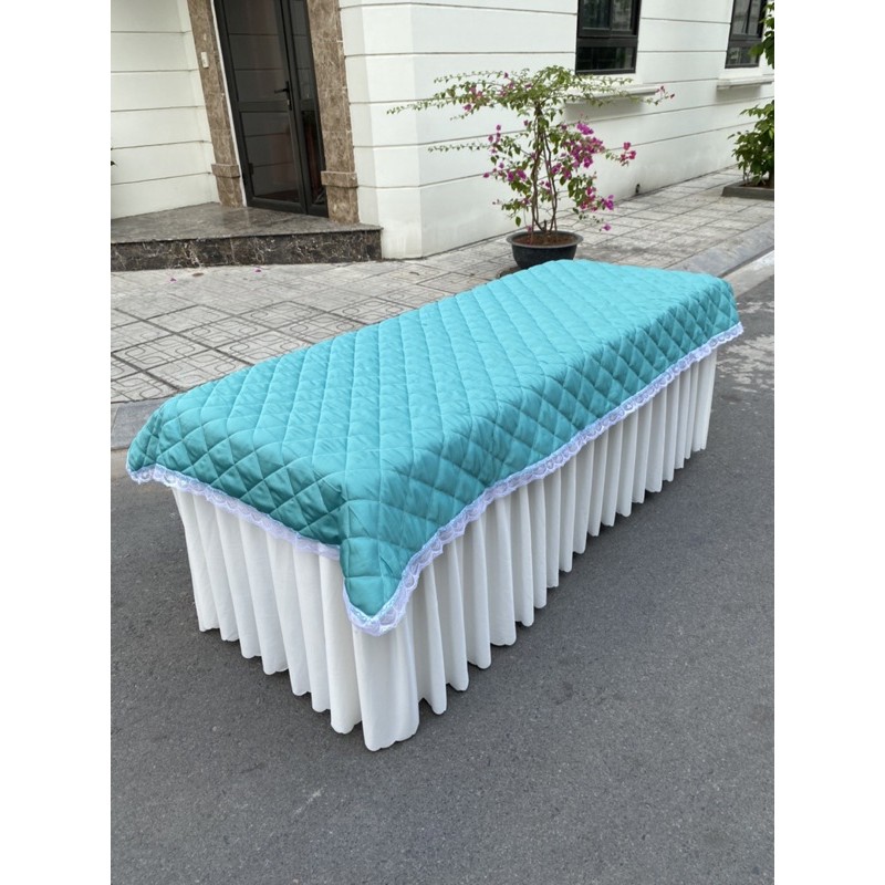 Tấm Trải Giường Chần Bông Cotton Cho Spa kt 110*220cm