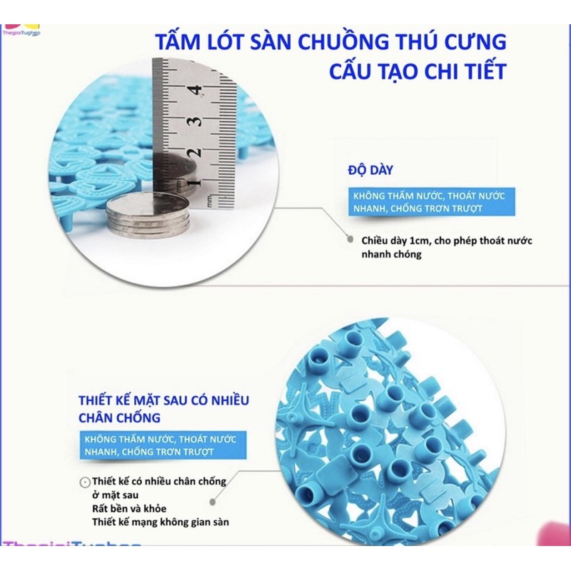 Lót sàn cho chuồng quây thú cưng