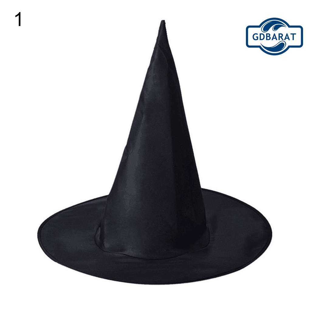 Nón Phù Thủy Màu Đen Sáng Tạo Cá Tính Cho Tiệc Halloween