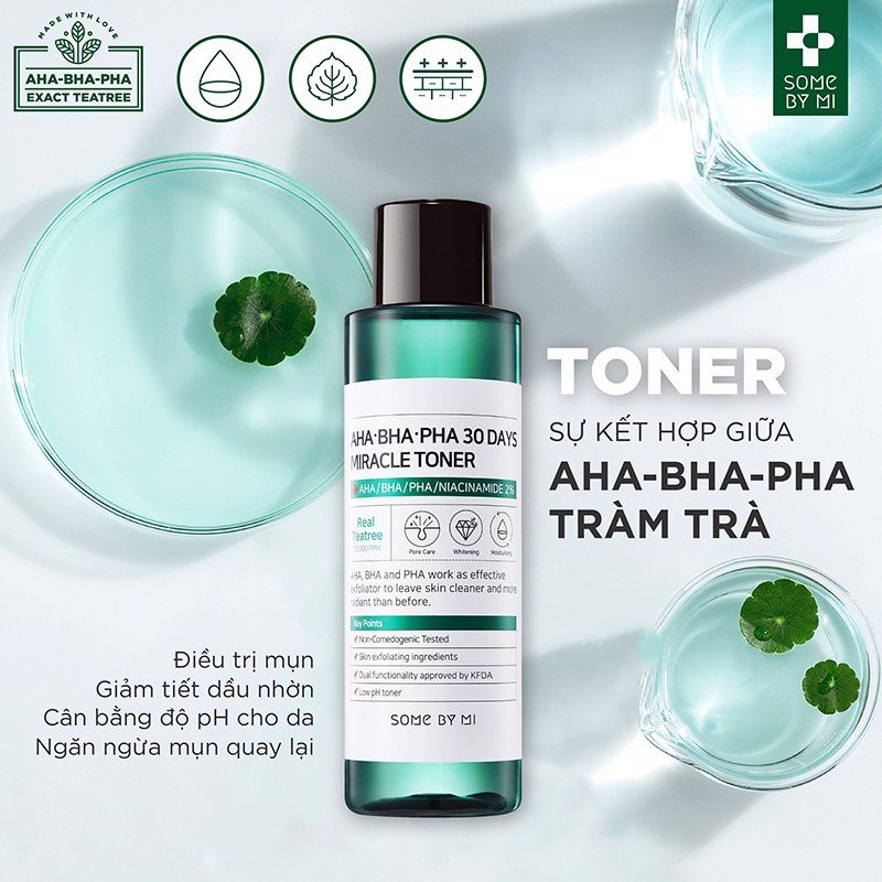 Toner - Serum - Kem dưỡng Some By Mi AHA-BHA-PHA 30 Days Miracle