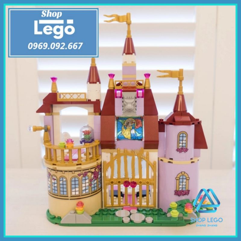 Xếp hình Beauty and The Beast Cổ tích Người đẹp và quái thú dành cho bé gái Lego Minifigures Lele 37001