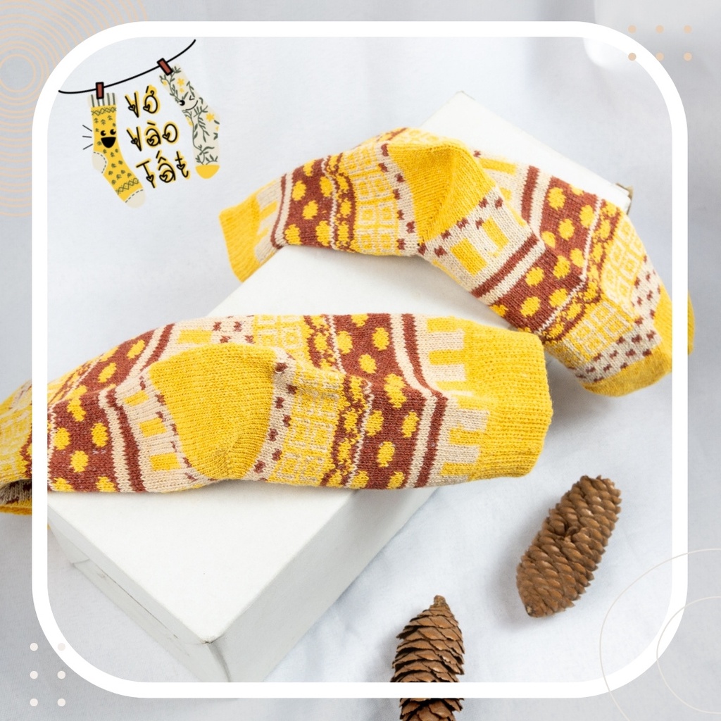 TẤT VỚ CỔ CAO THỔ CẨM CHẤT LEN MÓC