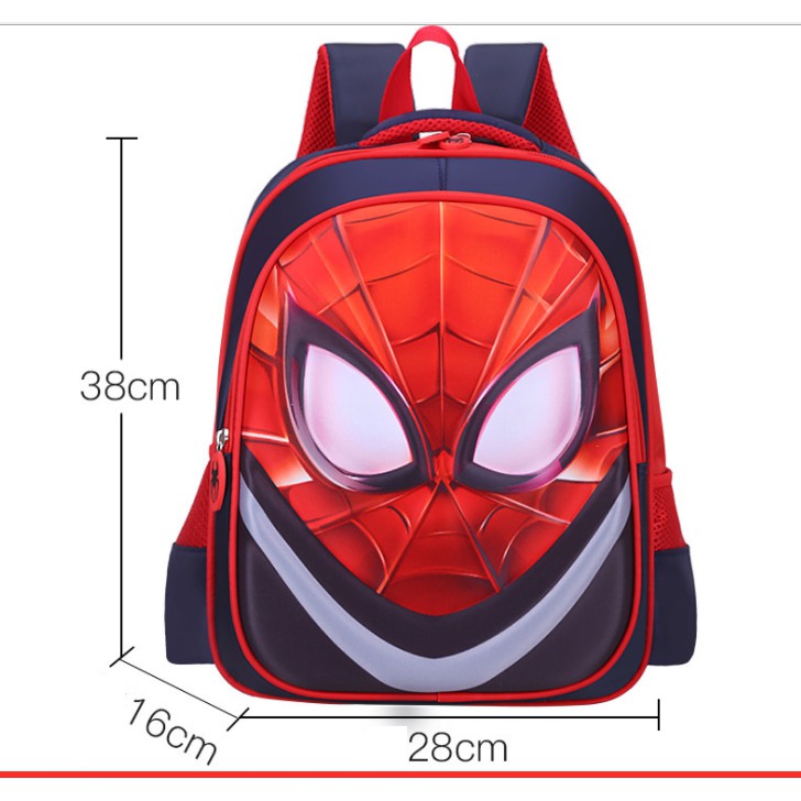 Ba lô siêu nhân nhện thiết kế mới cho bé trai học cấp 1