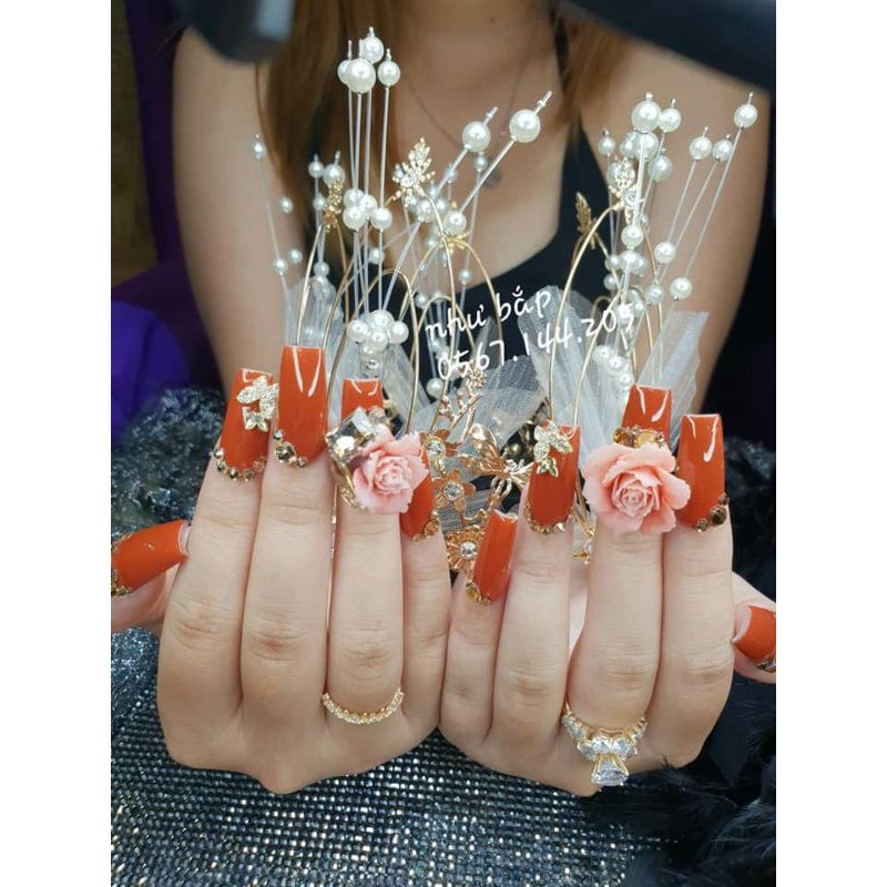 Vương miện decor chụp mẫu nail