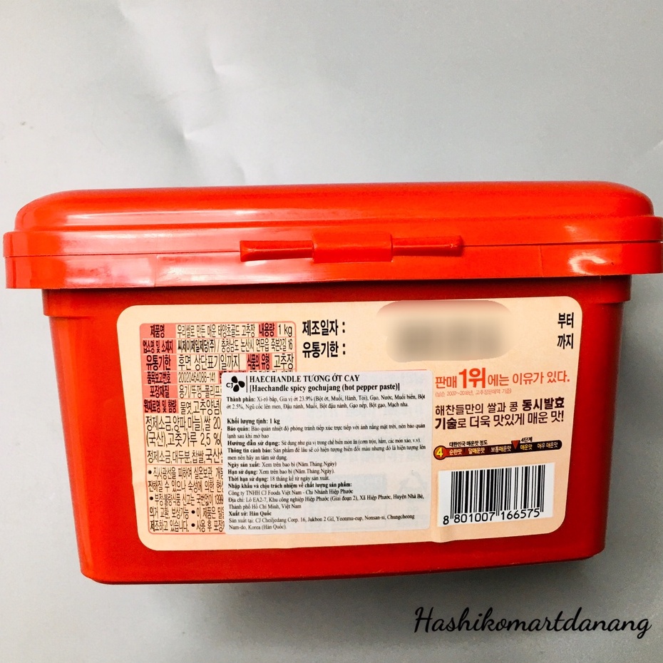 [Giá siêu sale] Tương ớt CJ Haechandle 1kg nhập khẩu Hàn Quốc