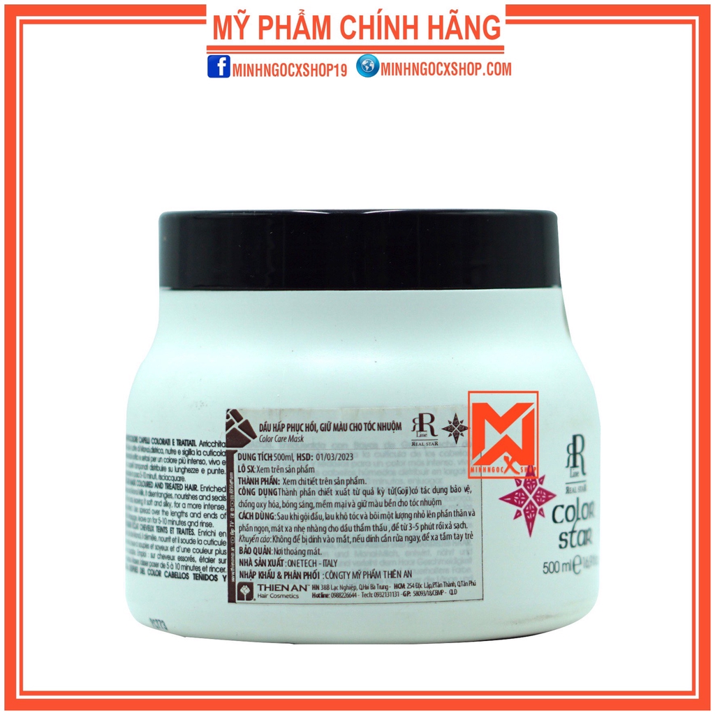 Ủ tóc - kem ủ tóc phục hồi giữ màu nhuộm COLOR STAR 500ml chính hãng