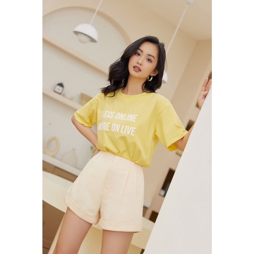 Quần Short Nữ Lưng Cao 4 Màu EDINI - S138