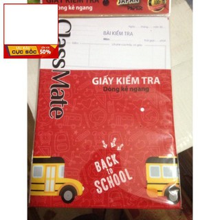 Giấy kiểm tra cấp 2 và 3  - khách sỉ ib
