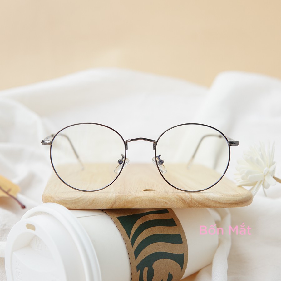 Gọng Kính Cận Kim Loại Tròn X2021 Nam Nữ (Tặng Hộp Khăn) | BigBuy360 - bigbuy360.vn