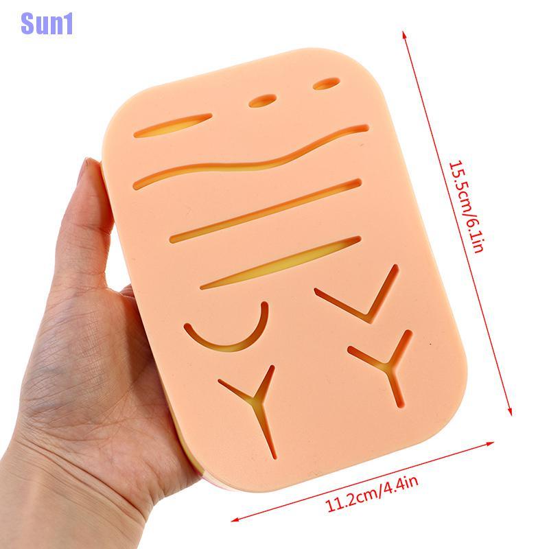 Miếng Đệm Giả Da 3 Lớp Bằng Silicone Dùng Luyện Tập Vết Thương
