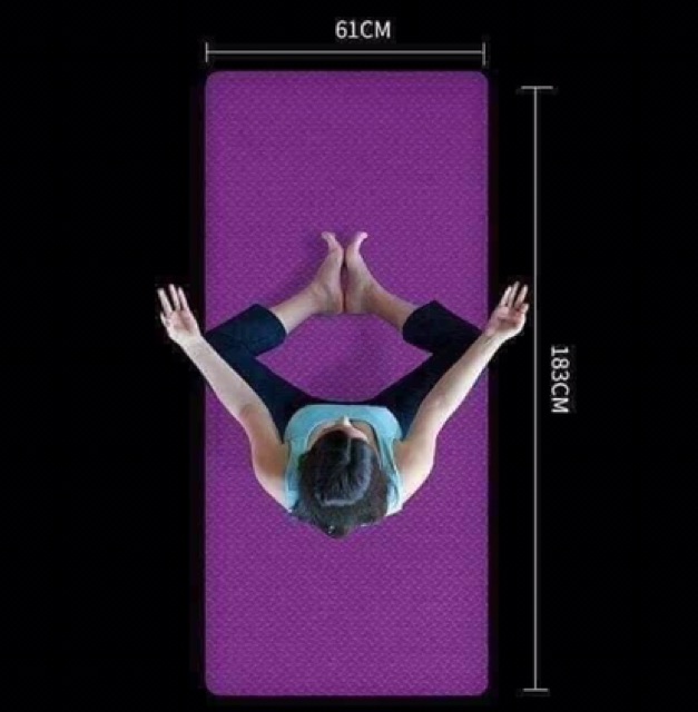 THẢM YOGA 2 LỚP XỊN ĐẸP _CHUẨN LOẠI 1 ( Không kèm túi )