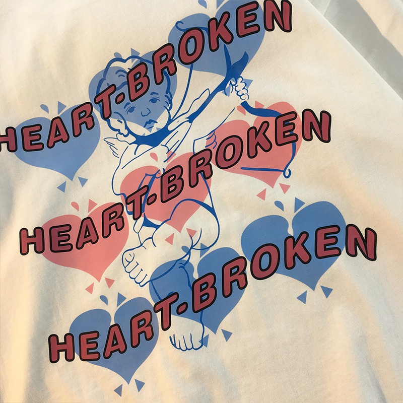 NRVP Áo Thun Mùa Hè Tay Cộc Oversize In Họa Tiết Phong Cách Hàn Quốc Cho Nam / Nữ