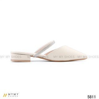 Guốc mũi nhọn dây đá 3p mymy shoes 5811