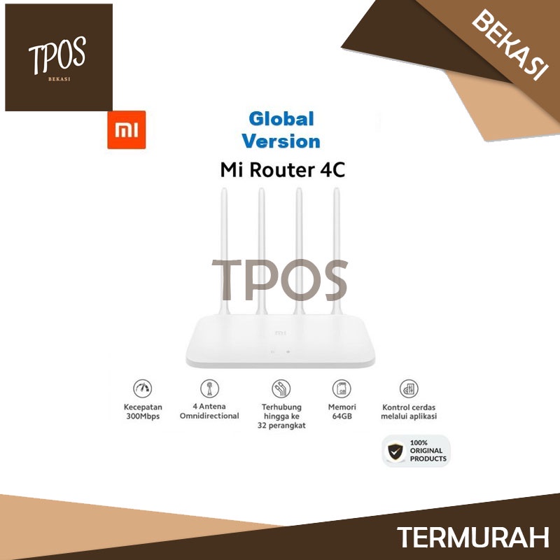 Ăng ten lặp sóng Wifi 4C Global Plus 4 mới Xiaomi TPOS