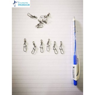 khóa link câu cá khóa link câu cá chữ U Nhật thép tôi 20 chiếc