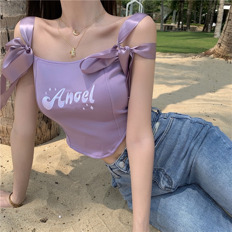 Áo Hai Dây Thêu Họa Tiết Thời Trang Mùa Hè Cho Nữ | BigBuy360 - bigbuy360.vn