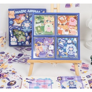 Set 10 tấm sticker Magic Animal dễ thương