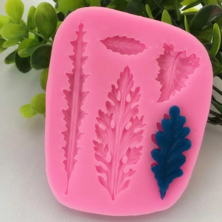 Khuôn rau câu silicon 4D Lá dương xỉ Mã SG1101