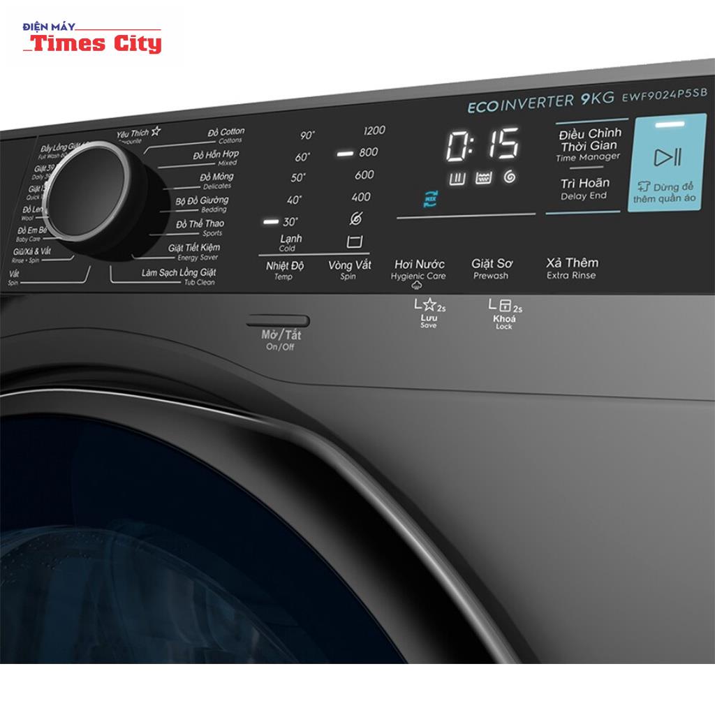 Máy giặt Electrolux Inverter 9 kg EWF9024P5SB