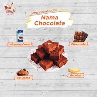 [Chỉ ship TPHCM] Combo nguyên liệu Nama Chocolate vị nguyên bản