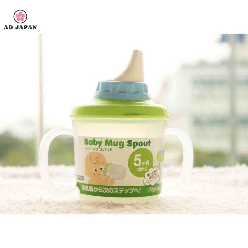 Cốc tập uống nước cho bé từ 5 tháng tuổi Baby mug Spout màu xanh hàng nội địa Nhật Bản AD38