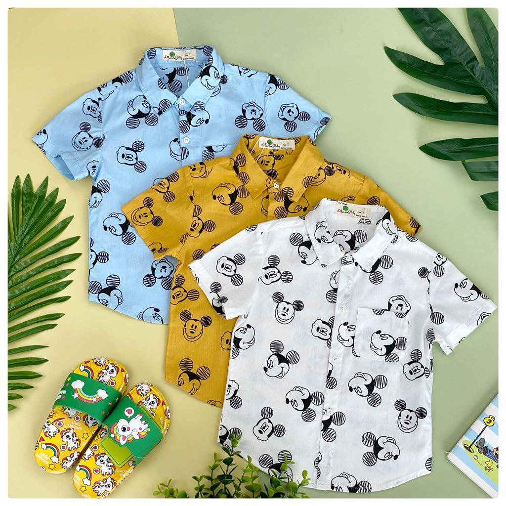 Áo sơ mi bé trai mickey 1/5