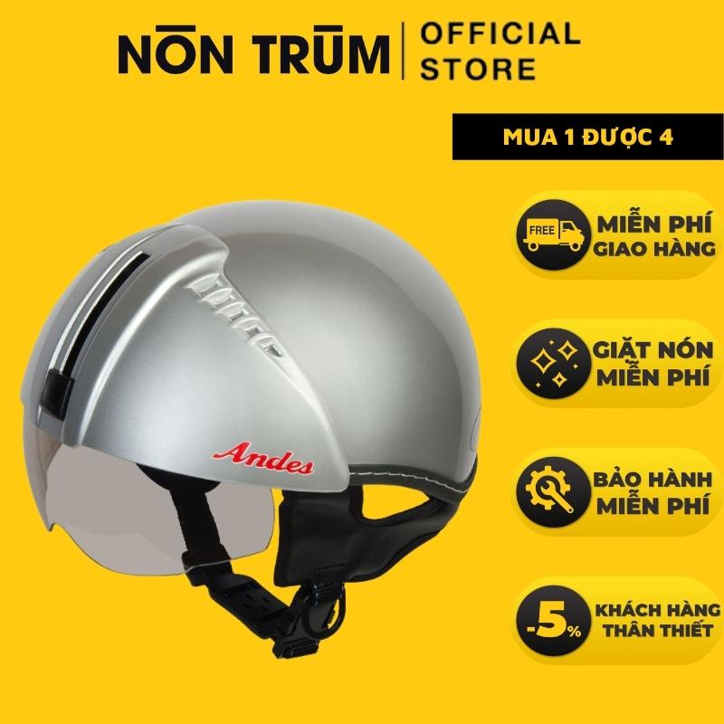 Nón Andes 181 chính hãng có kính âm tiện dụng, freesize 55-58cm, freeship toàn quốc, bảo hành 12 tháng