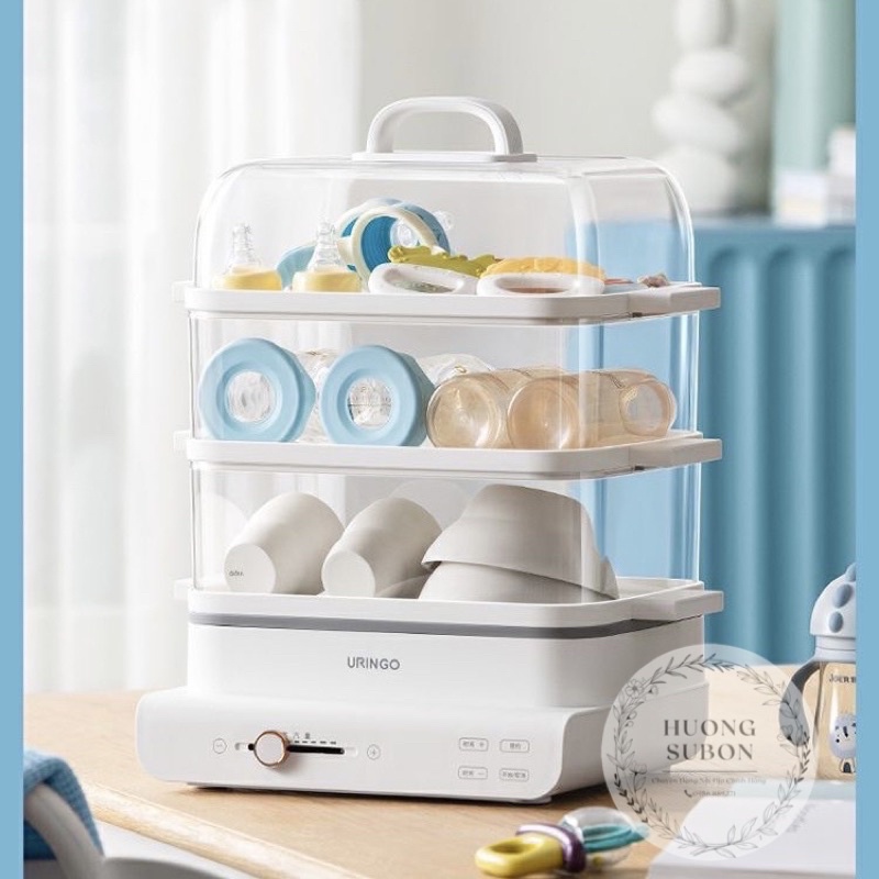 Nồi hấp điện đa năng URINGO 3 tầng  Dung tích 18L, phiên bản cao cấp, chính hãng , bảo hành 18 tháng