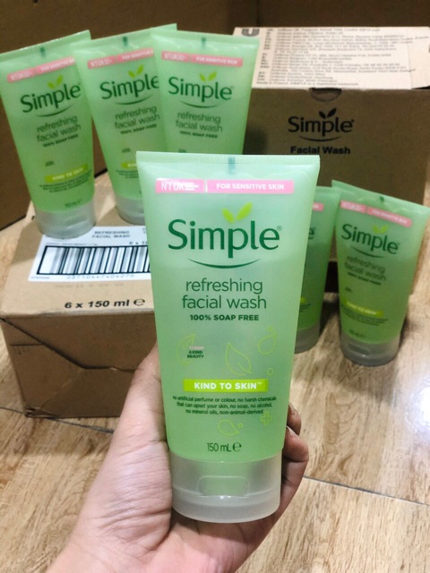 Bộ 3 sản phẩm #simple tẩy trang Simple, sữa rửa mặt simple, toner Simple