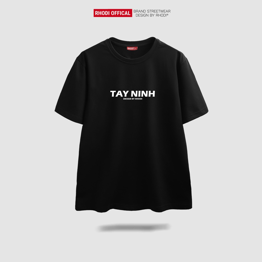 Áo thun local brand RHODI phông cổ tròn tay lỡ unisex nam nữ thế hệ genz Text Tây Ninh