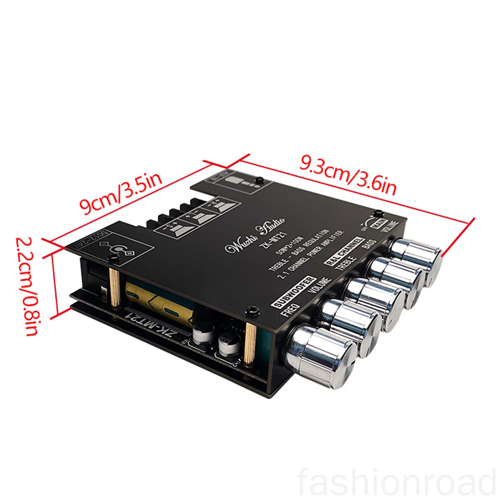Power Amplifier Board Bluetooth-compatible V5.0 Aux Audio Amplifier Module 2.1 Channel Stereo Equalizer fashionroad