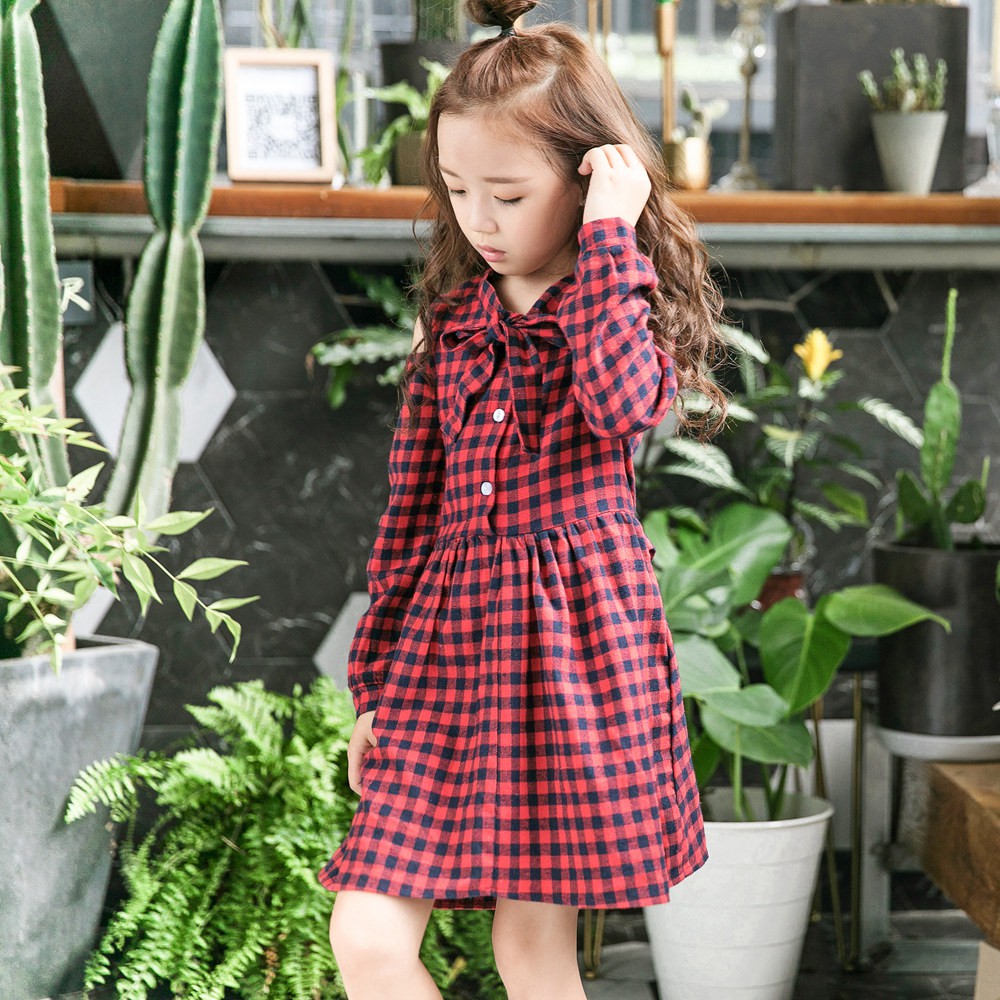 Đầm Công Chúa Sanlutoz Màu Đỏ Thời Trang Dành Cho Bé Gái