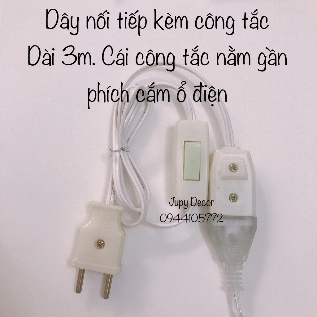 Công tắc BẬT / TẮT dây đèn led trang trí tiện lợi vô cùng