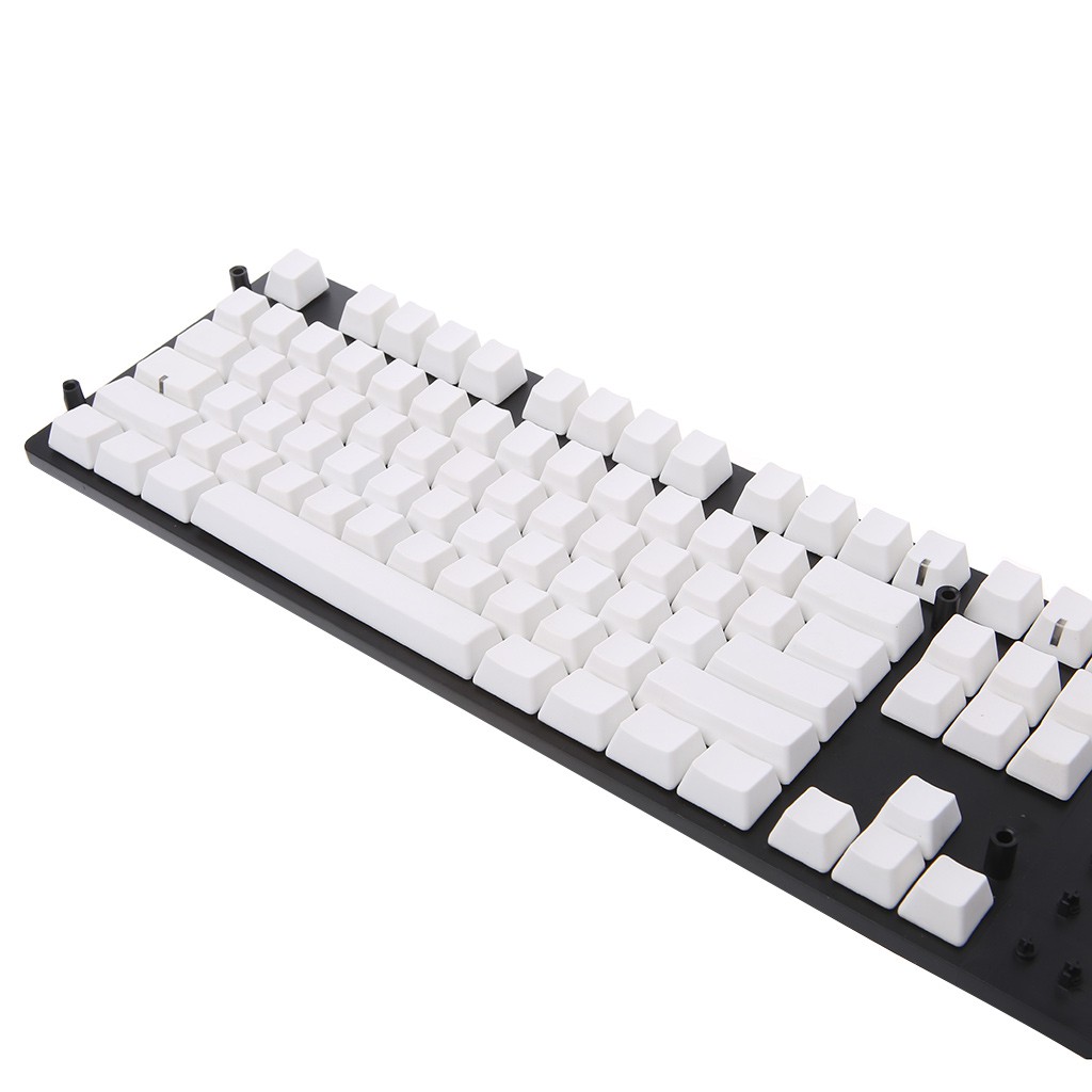 Bộ bàn phím cơ trơn trắng bằng Pbt 87 phím DIY cho Cherry MX