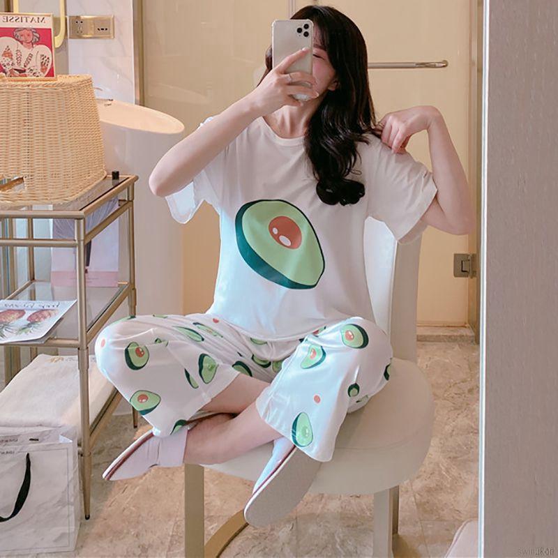 Set Đồ Ngủ Ngắn Dễ Thương Cho Nữ