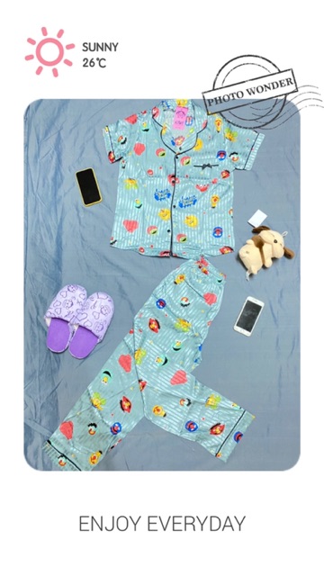 ⛔️[SALE SIÊU HOT] ⛔️ Bộ ngủ pijama chất vải LỤA GẤM SATIN cao cấp ( tay cộc, quần dài )