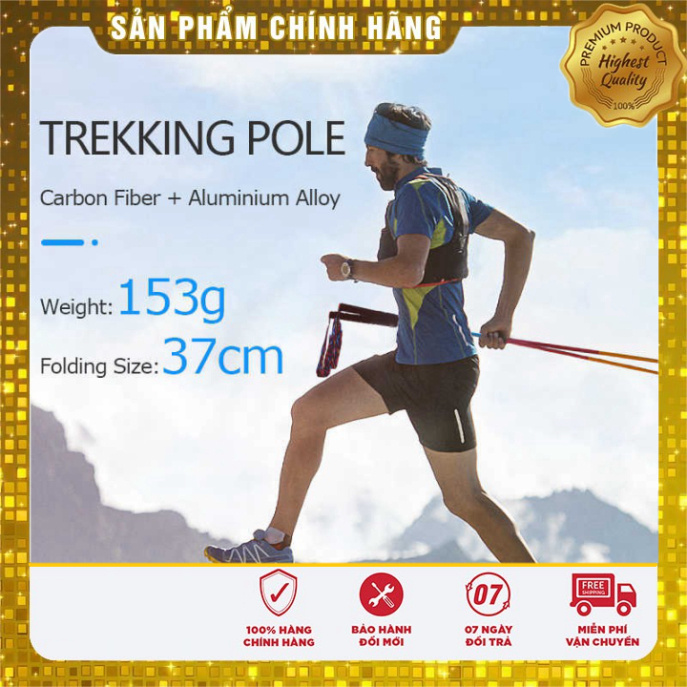 [Sale]  Gậy chạy Trail Carbon Và Hợp kim nhôm siêu nhẹ Aonijie E4201 (bán theo cặp)