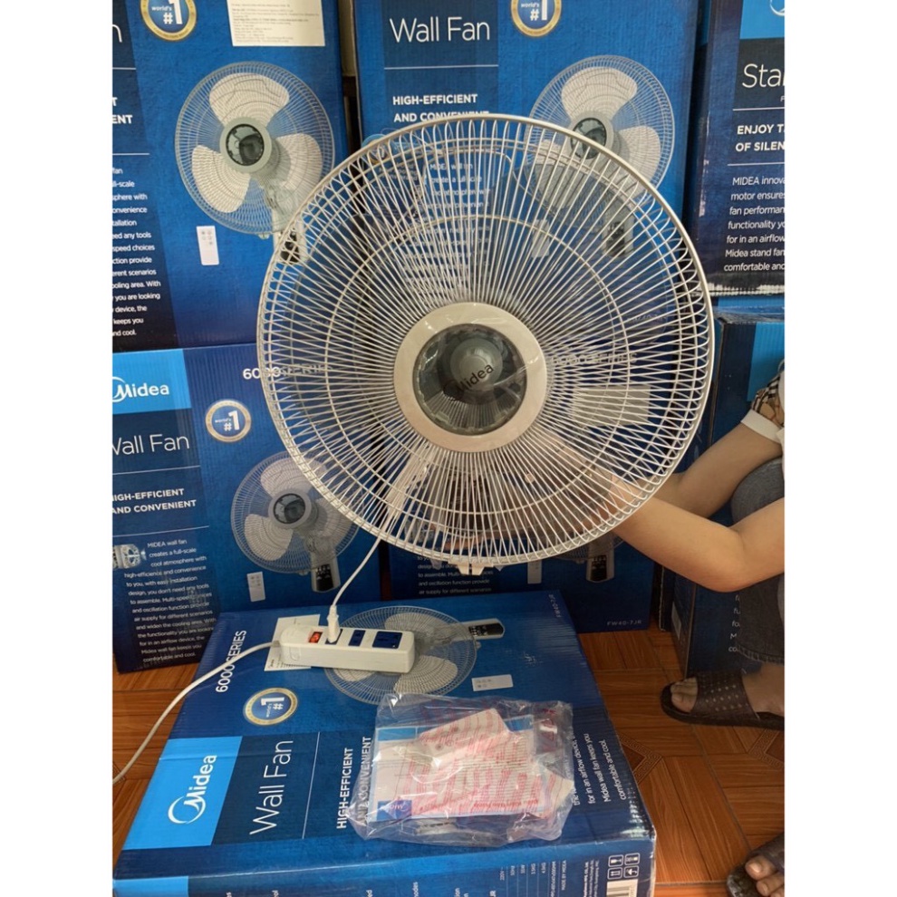 (QUÀ TẶNG HẤP DẪN 0đ) Quạt treo tường Midea FW40-7JR, Điều khiển từ xa, lỗi 1 đổi 1, bảo hành 12 tháng toàn quốc