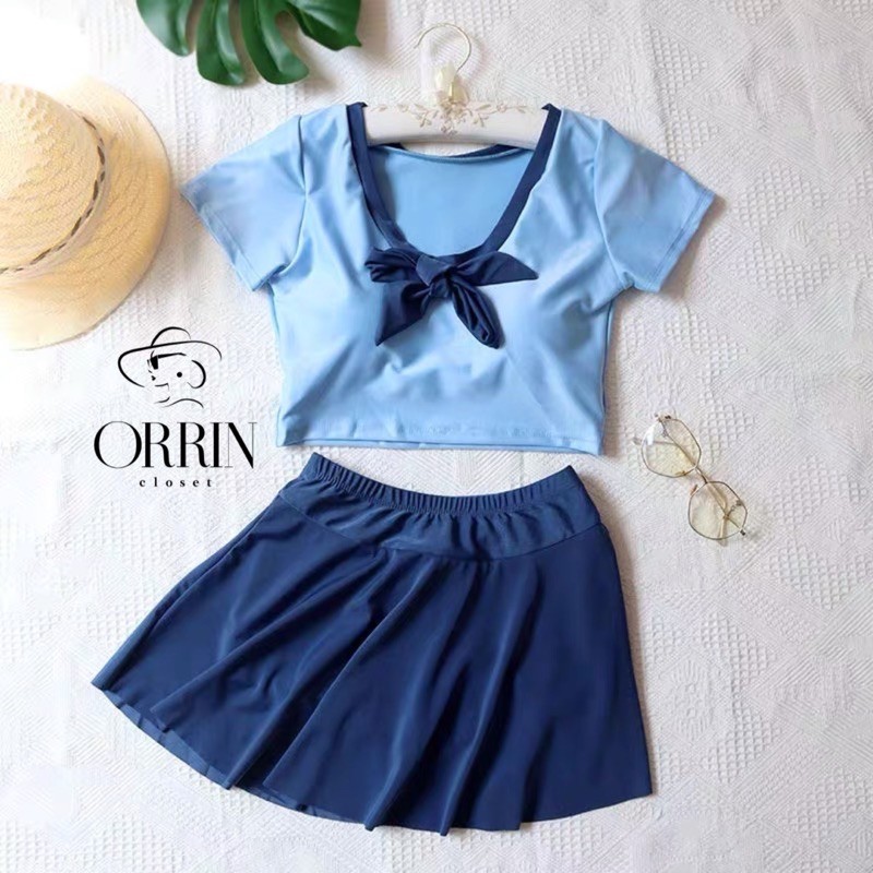 [Có sẵn] Set Bikini Đồ Bơi Váy Áo Bơi Kín Đáo Học Bơi Đi Biển ~ ORRIN Closet | WebRaoVat - webraovat.net.vn