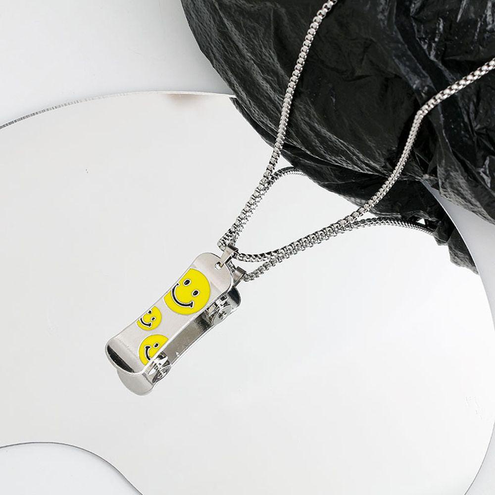 Vòng cổ Thép Titan Mặt Hình Ván Trượt Phong Cách Punk Cá Tính