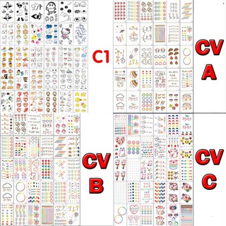 Hình xăm dán mini chống thấm nước combo 30 tấm