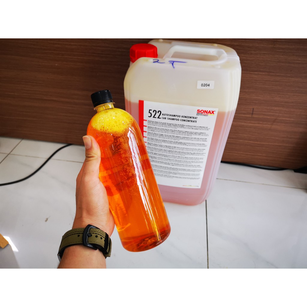 Nước Rửa Xe Sonax Đậm Đặc Sonax Gloss Shampoo 1000ml 314300 Từ Bình 25l Tặng Khăn