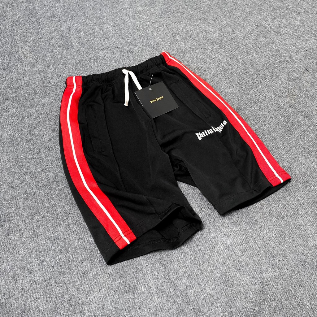 [Mã SKAMA06 giảm 8% TỐI ĐA 50K đơn250K] Quần short Palm Angle sọc đỏ , quần short nam unisex , MSW Town