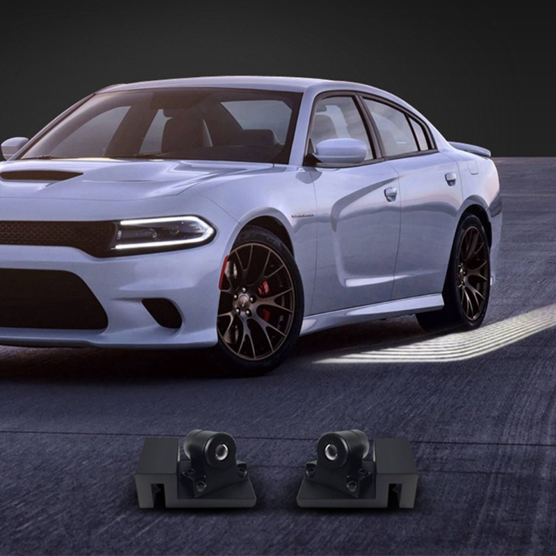 Set 2 Đèn LED Chiếu Sáng Gắn Cửa Xe Ô Tô Hình Thiên Thần