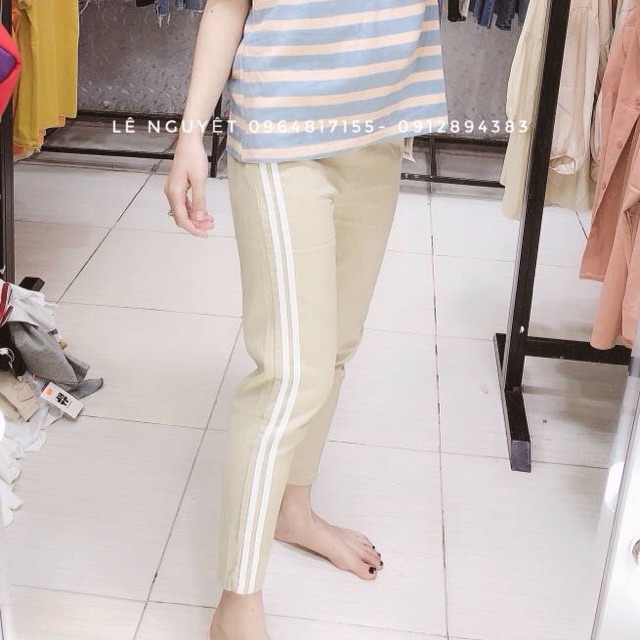 Quần sọc kaki
